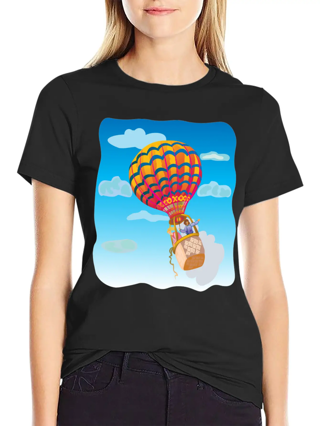 Airballoon Heissluftballon Rocket Rakete Timeless Short Sleeve Tee – Comfy And Minimalist Design