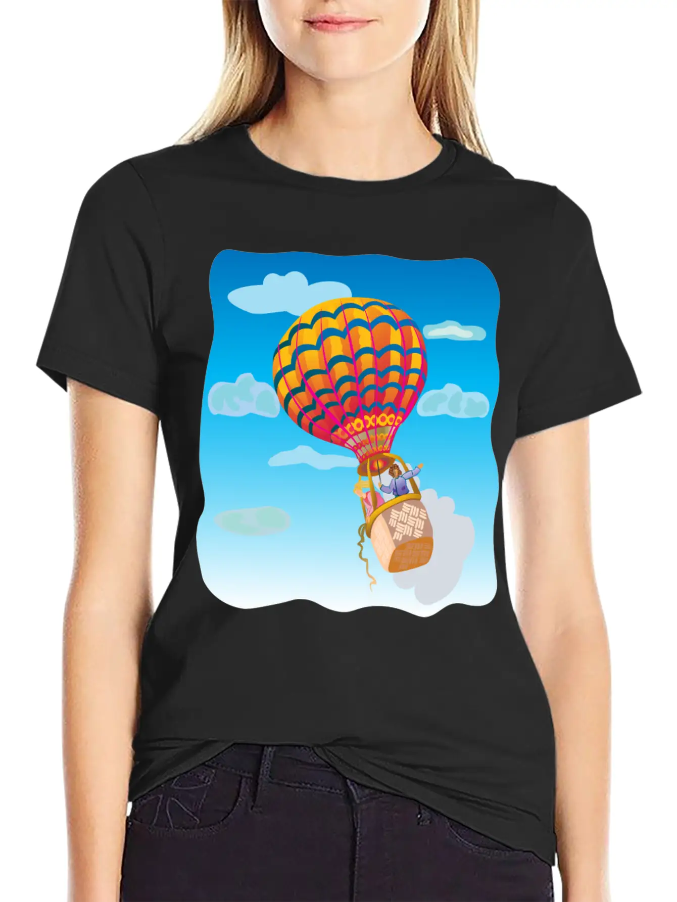 Airballoon Heissluftballon Rocket Rakete Timeless Short Sleeve Tee – Comfy And Minimalist Design
