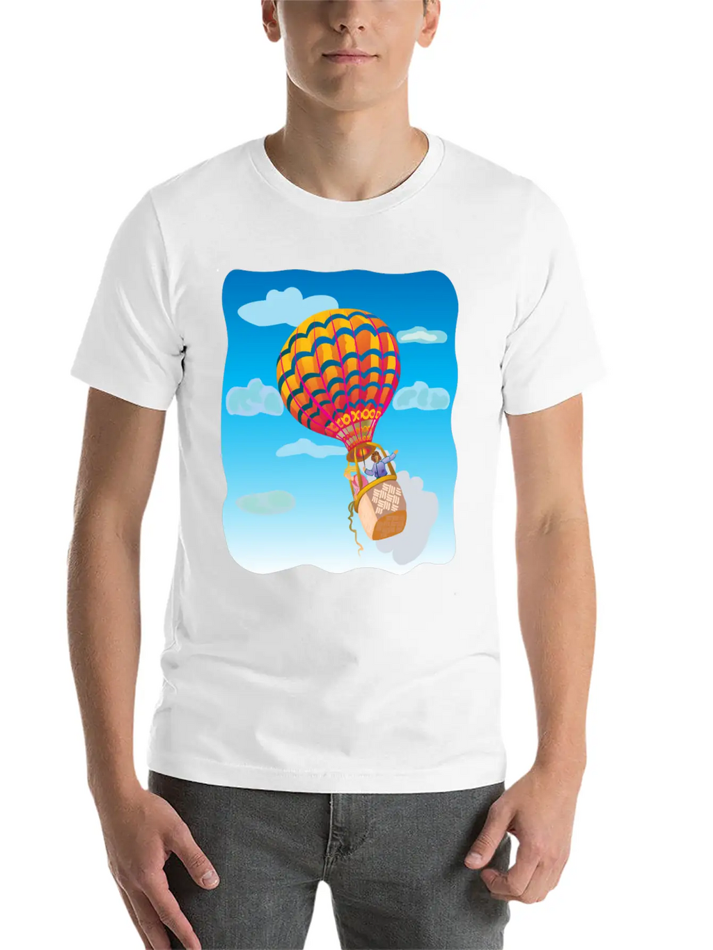 Airballoon Heissluftballon Rocket Rakete Timeless Short Sleeve Tee – Comfy And Minimalist Design