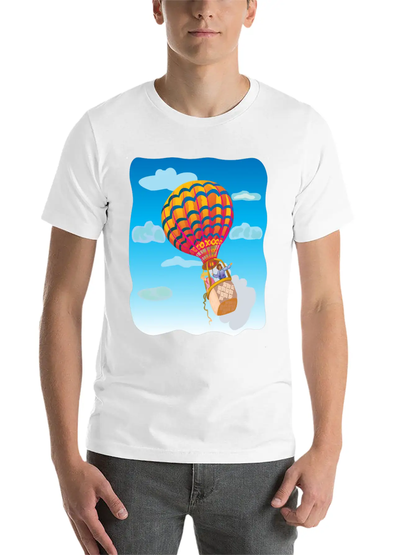 Airballoon Heissluftballon Rocket Rakete Timeless Short Sleeve Tee – Comfy And Minimalist Design