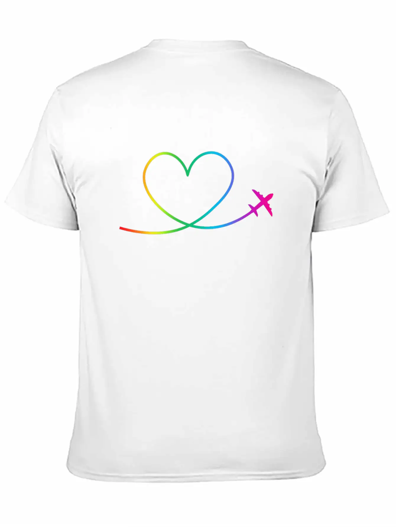Airplane Heart Pilot Colorful Aircraft Spotting Breathable Soft Cotton T-Shirt – Timeless Casual Look