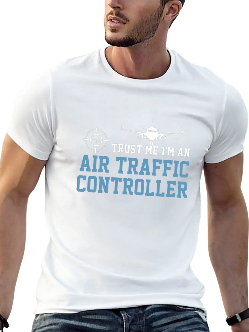 Airplane Trust Me I'm An ATC Air Traffic Basic Graphic T-Shirt – Daily Comfort In Soft Cotton