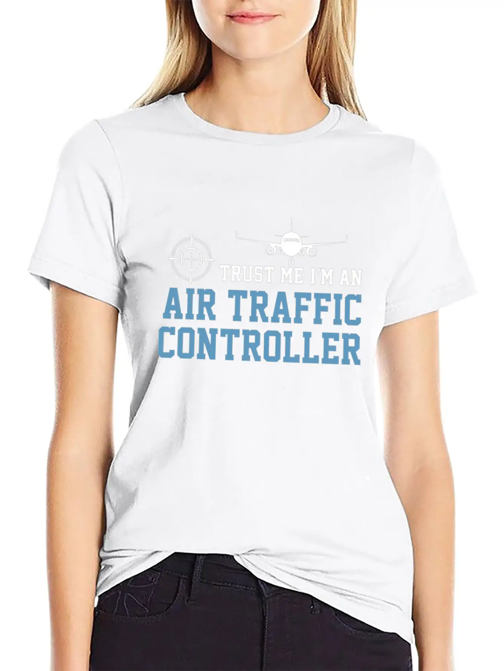 Airplane Trust Me I'm An ATC Air Traffic Basic Graphic T-Shirt – Daily Comfort In Soft Cotton