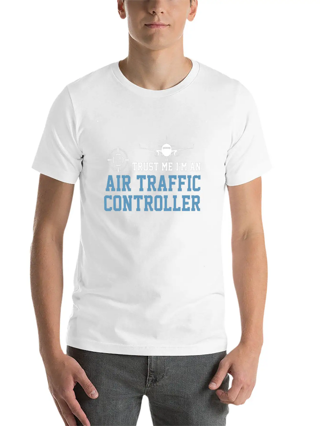 Airplane Trust Me I'm An ATC Air Traffic Basic Graphic T-Shirt – Daily Comfort In Soft Cotton
