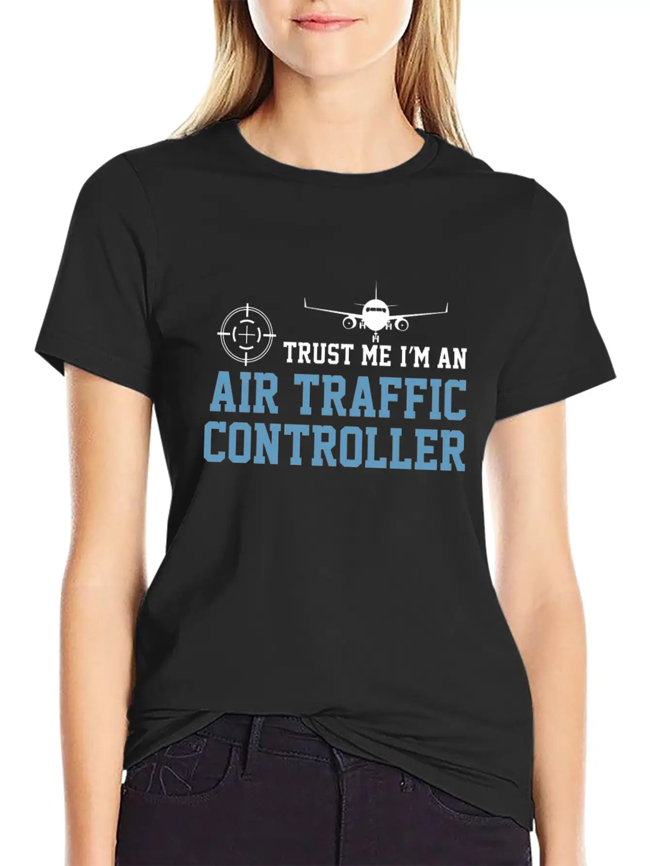 Airplane Trust Me I'm An ATC Air Traffic Basic Graphic T-Shirt – Daily Comfort In Soft Cotton