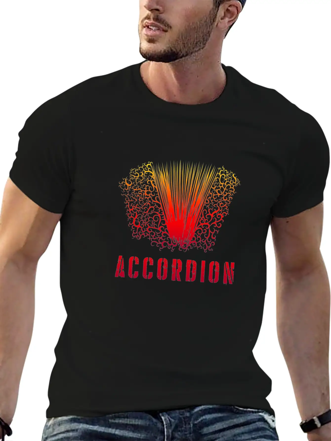 Akkordeon Design / Musical Instrument Music Classic Cotton Tee – Unisex Comfort For Any Season