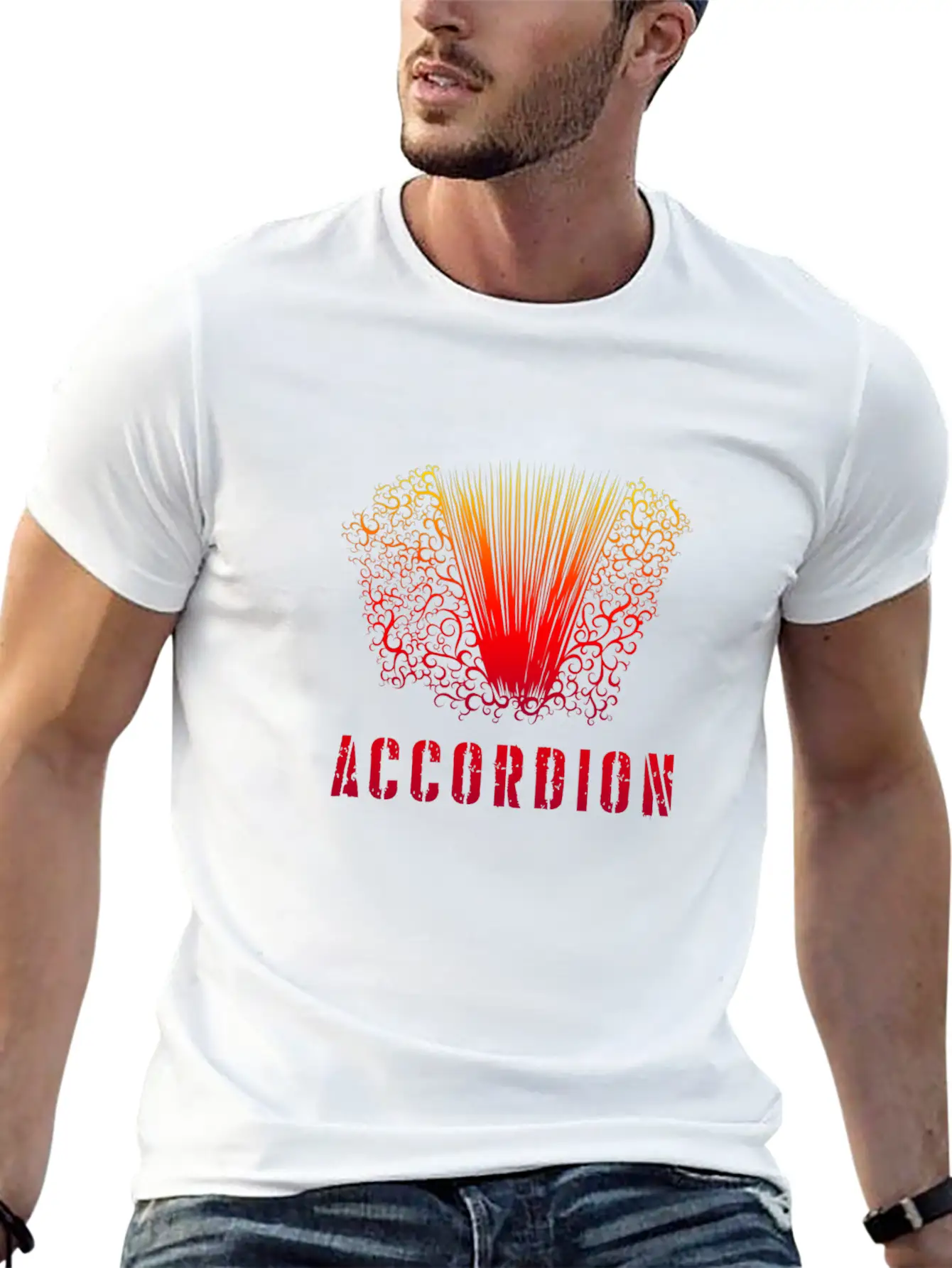 Akkordeon Design / Musical Instrument Music Classic Cotton Tee – Unisex Comfort For Any Season
