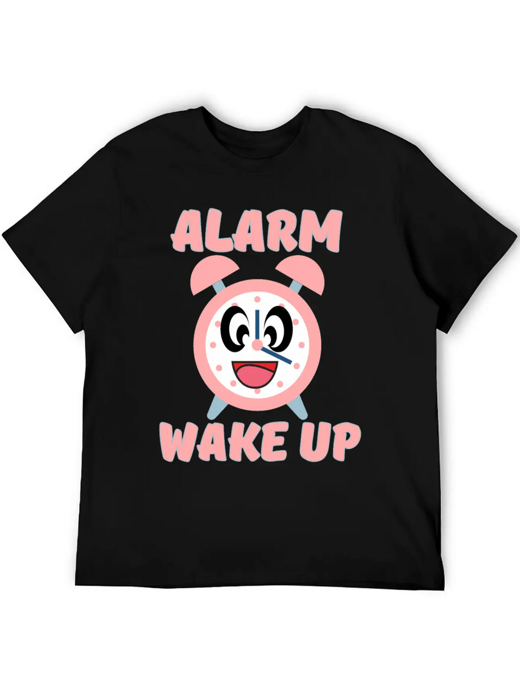 ALARM WAKE UP Classic Crew Neck Graphic Tee – Everyday Minimal Look