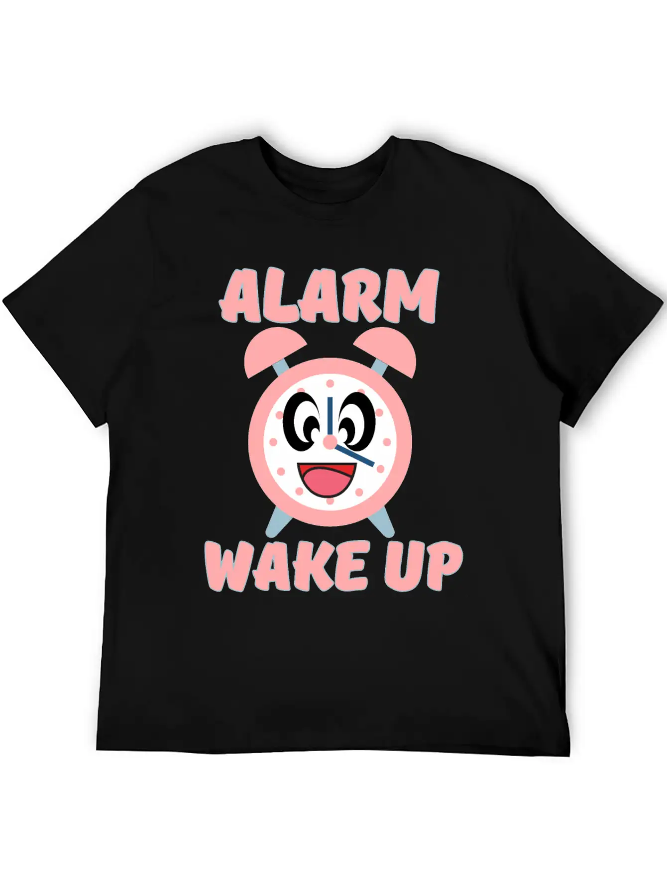 ALARM WAKE UP Classic Crew Neck Graphic Tee – Everyday Minimal Look