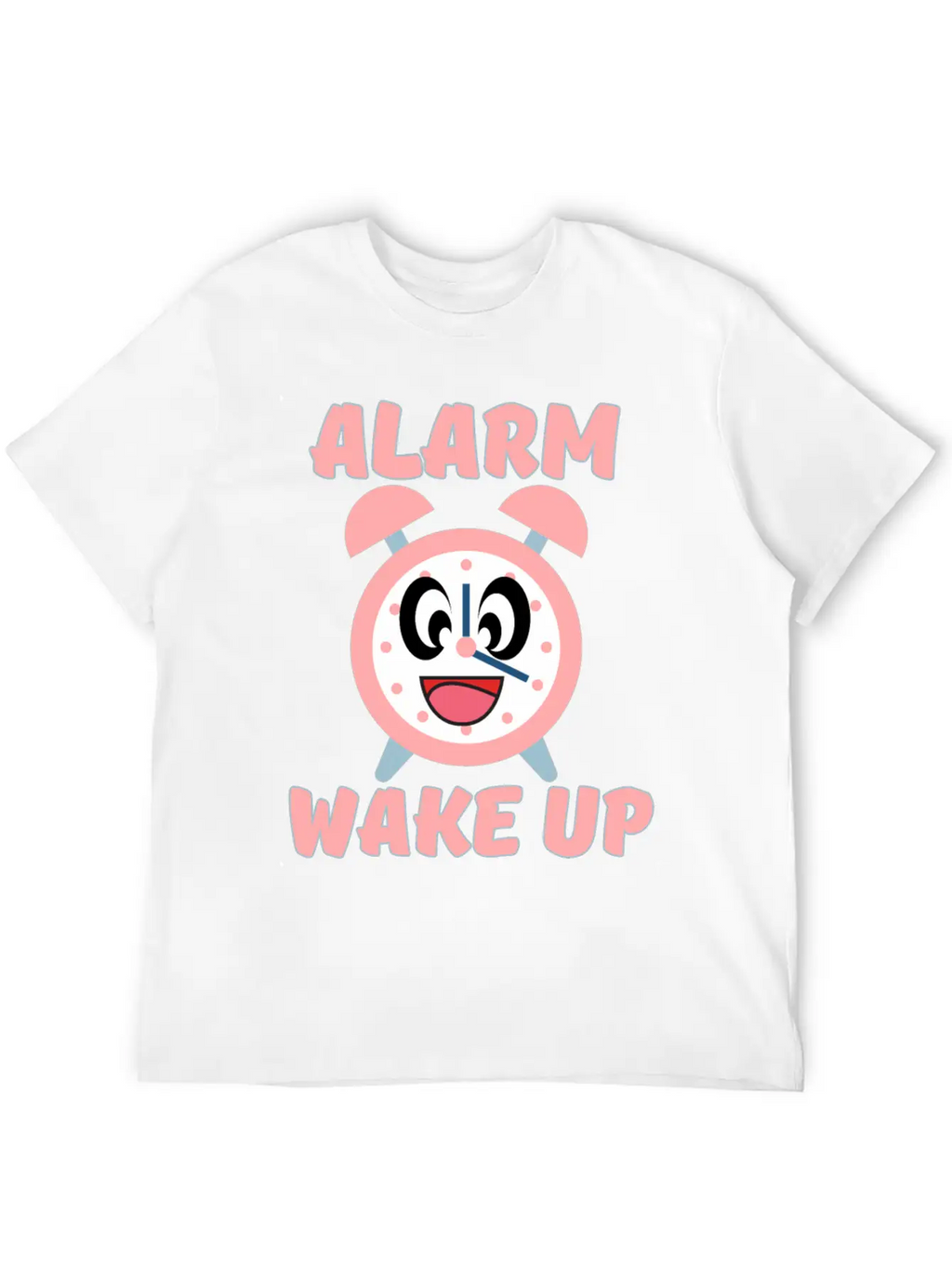 ALARM WAKE UP Classic Crew Neck Graphic Tee – Everyday Minimal Look