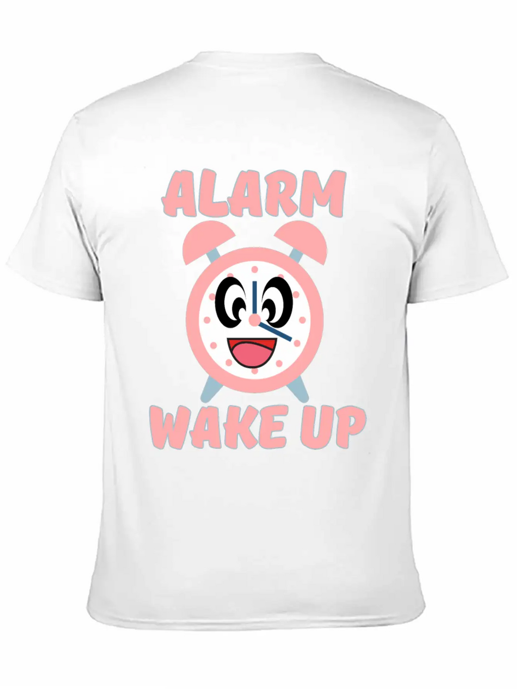 ALARM WAKE UP Classic Crew Neck Graphic Tee – Everyday Minimal Look