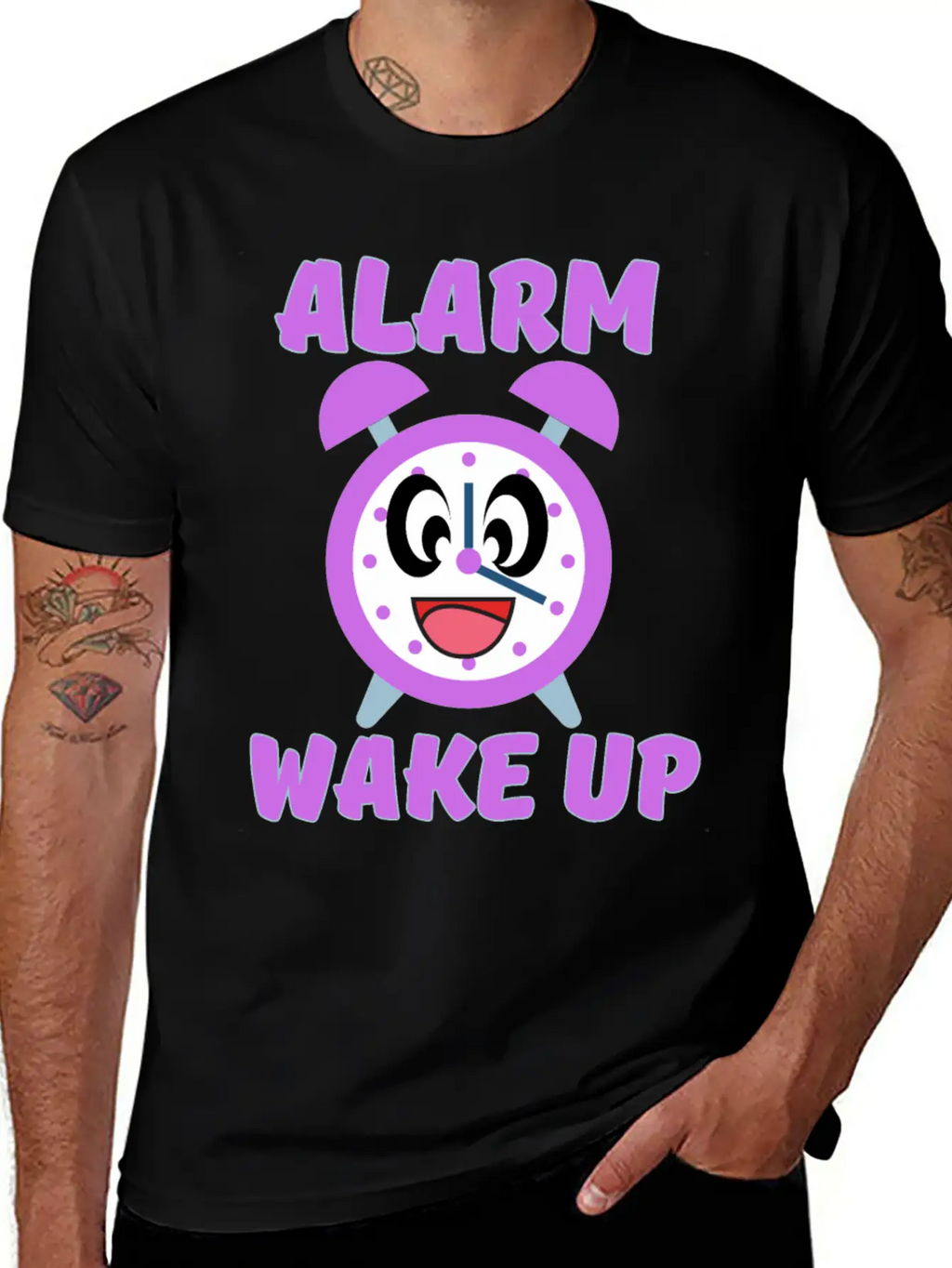 ALARM WAKE UP Relaxed Everyday Tee – Lightweight And Durable Cotton