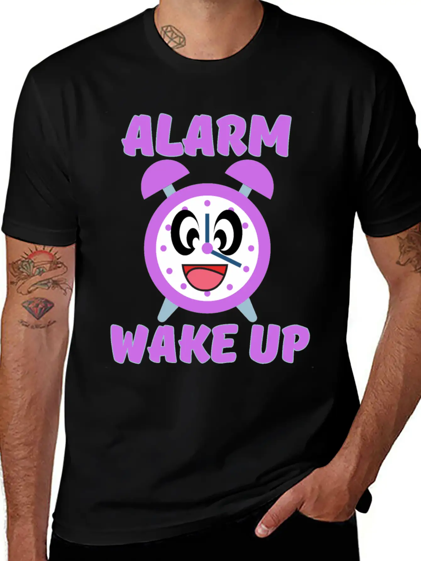 ALARM WAKE UP Relaxed Everyday Tee – Lightweight And Durable Cotton