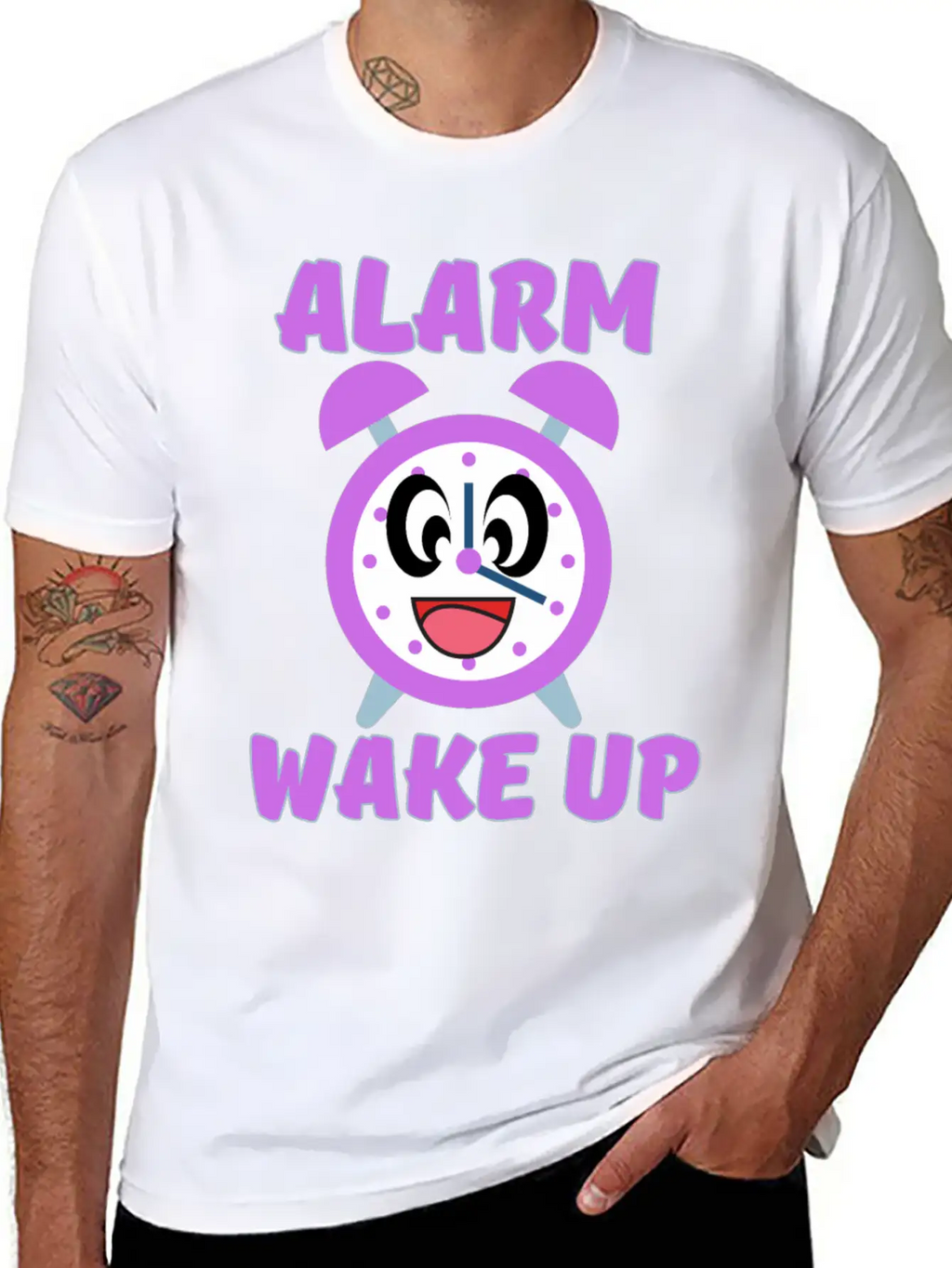 ALARM WAKE UP Relaxed Everyday Tee – Lightweight And Durable Cotton