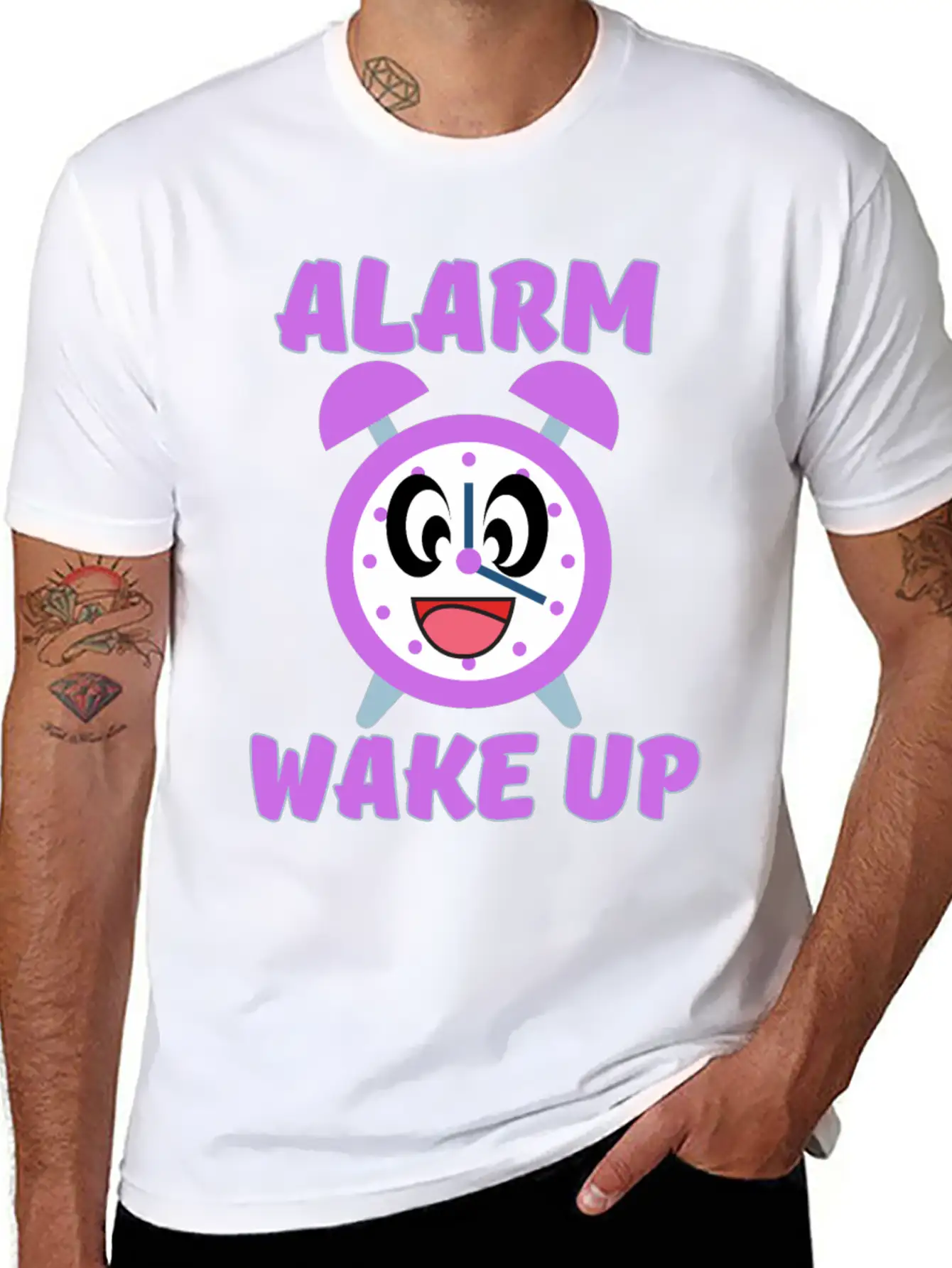 ALARM WAKE UP Relaxed Everyday Tee – Lightweight And Durable Cotton