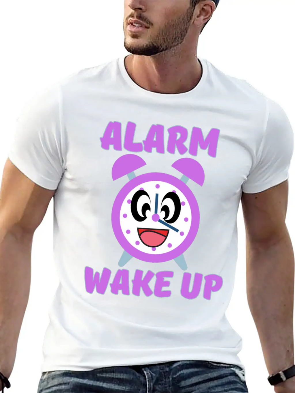 ALARM WAKE UP Relaxed Everyday Tee – Lightweight And Durable Cotton