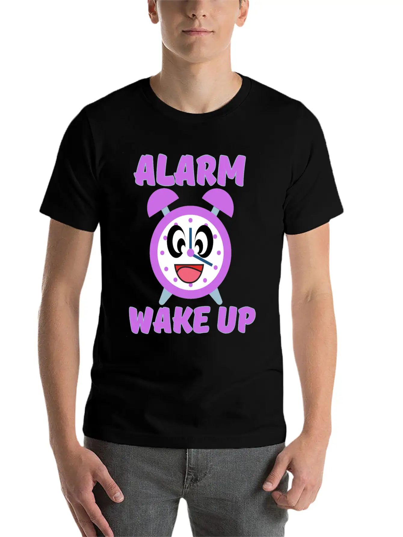 ALARM WAKE UP Relaxed Everyday Tee – Lightweight And Durable Cotton