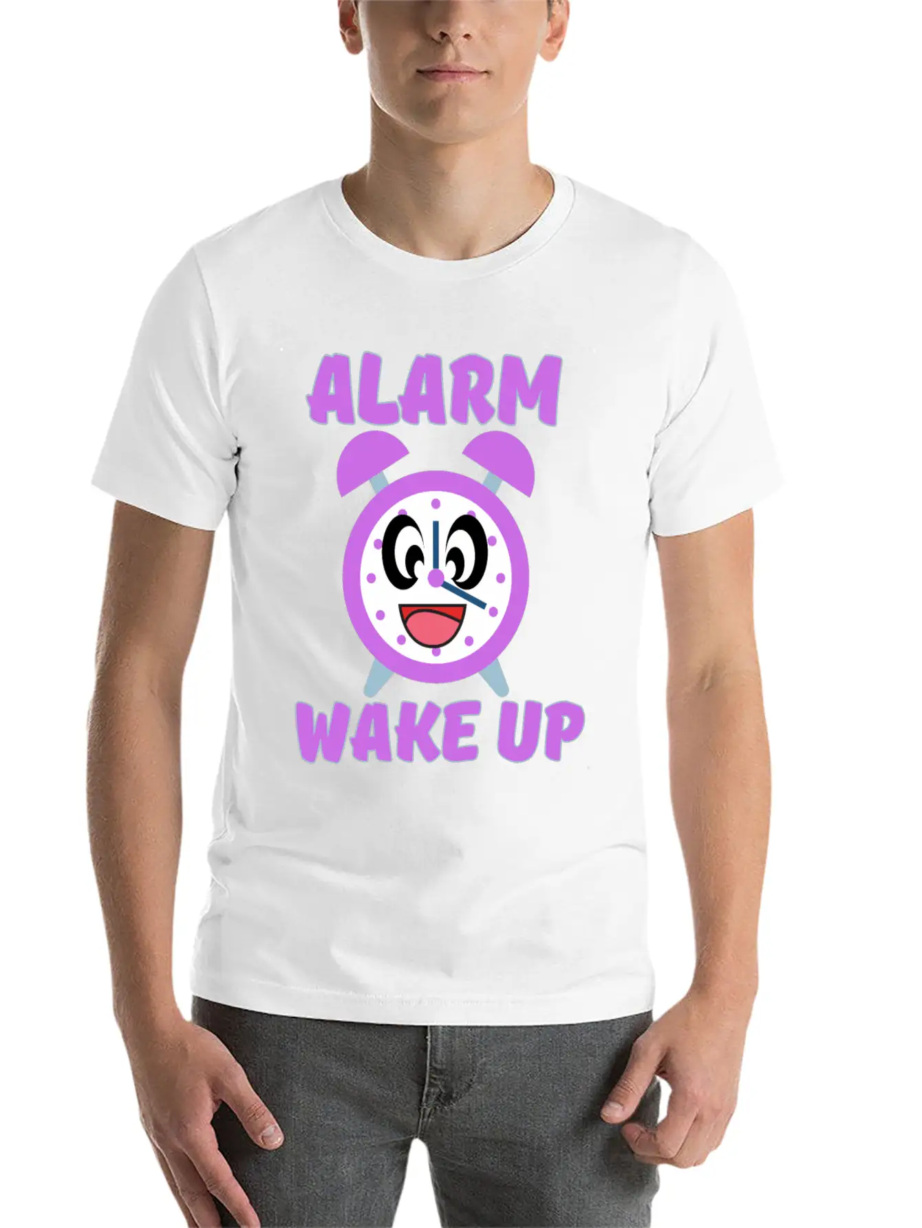 ALARM WAKE UP Relaxed Everyday Tee – Lightweight And Durable Cotton