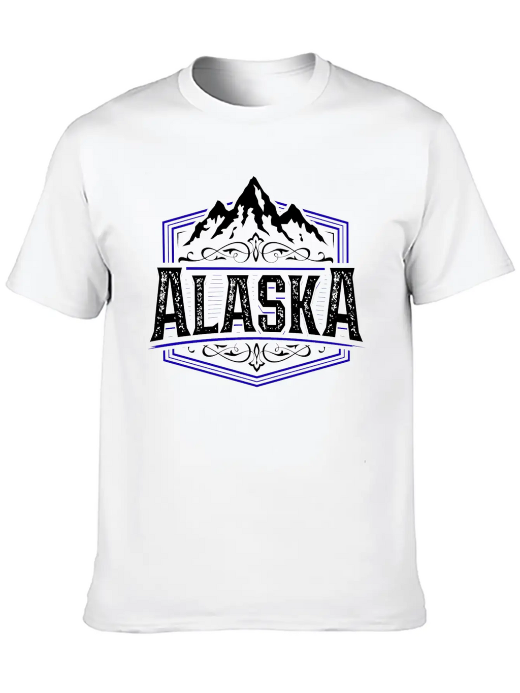 Alaska | Typography Badge Breathable Graphic T-Shirt – Perfect For Casual Days