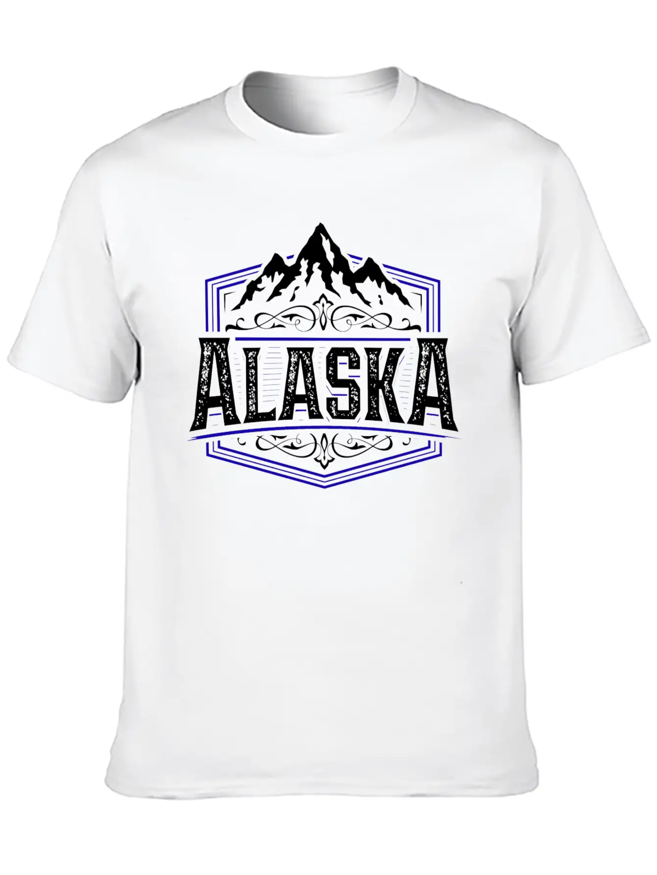 Alaska | Typography Badge Breathable Graphic T-Shirt – Perfect For Casual Days