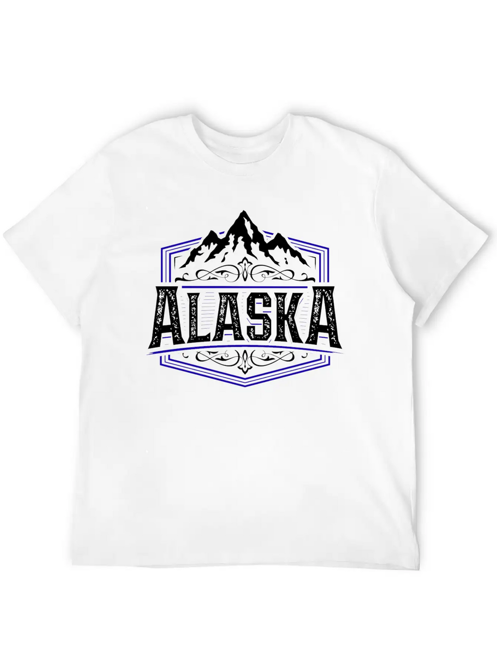 Alaska | Typography Badge Breathable Graphic T-Shirt – Perfect For Casual Days