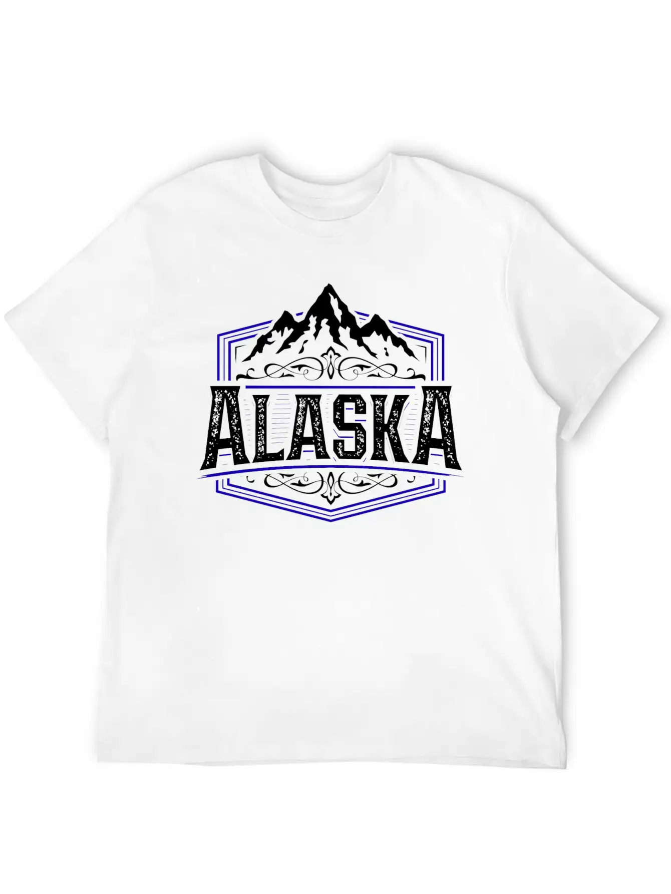 Alaska | Typography Badge Breathable Graphic T-Shirt – Perfect For Casual Days