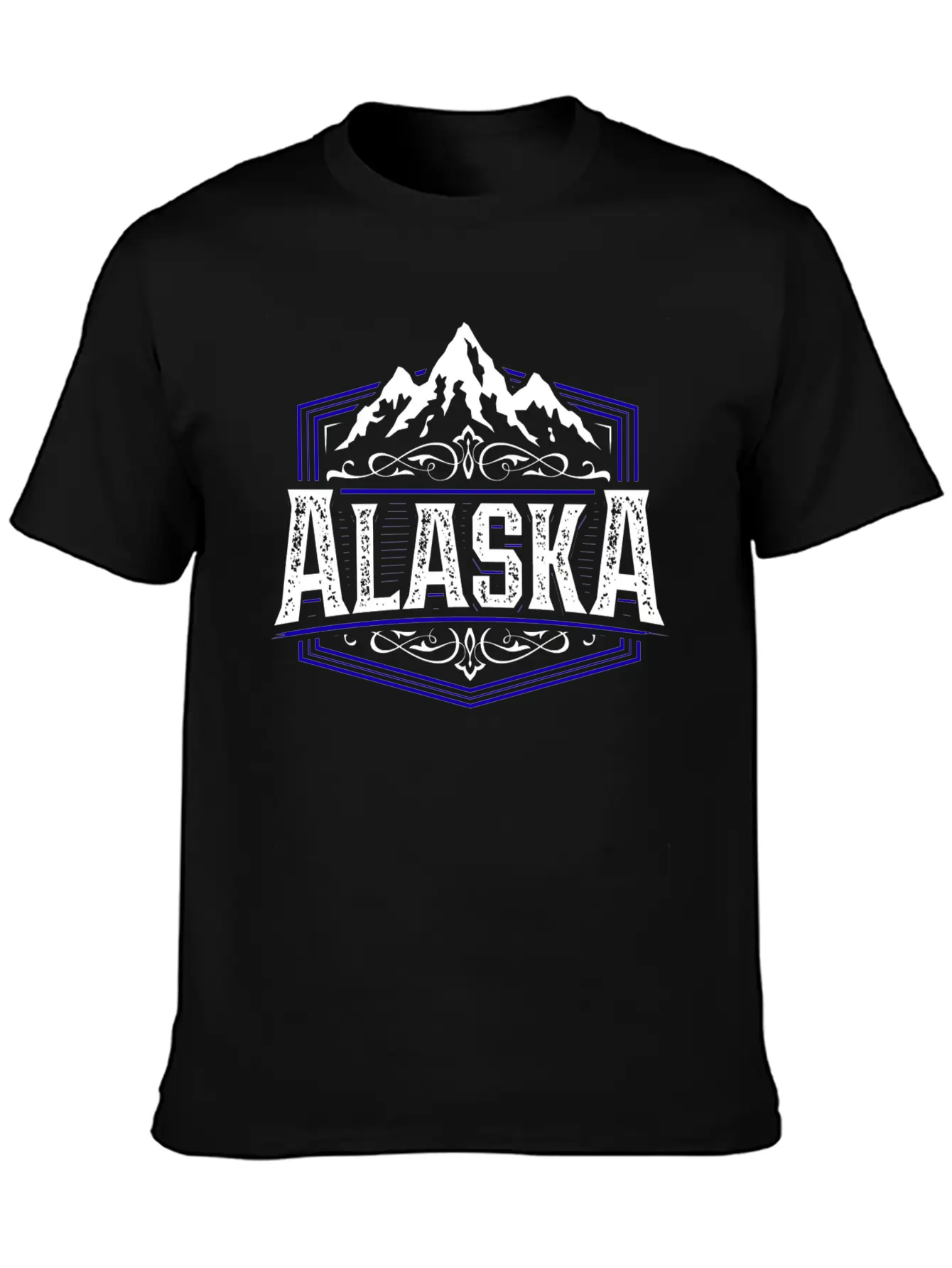Alaska | Typography Badge Breathable Graphic T-Shirt – Perfect For Casual Days