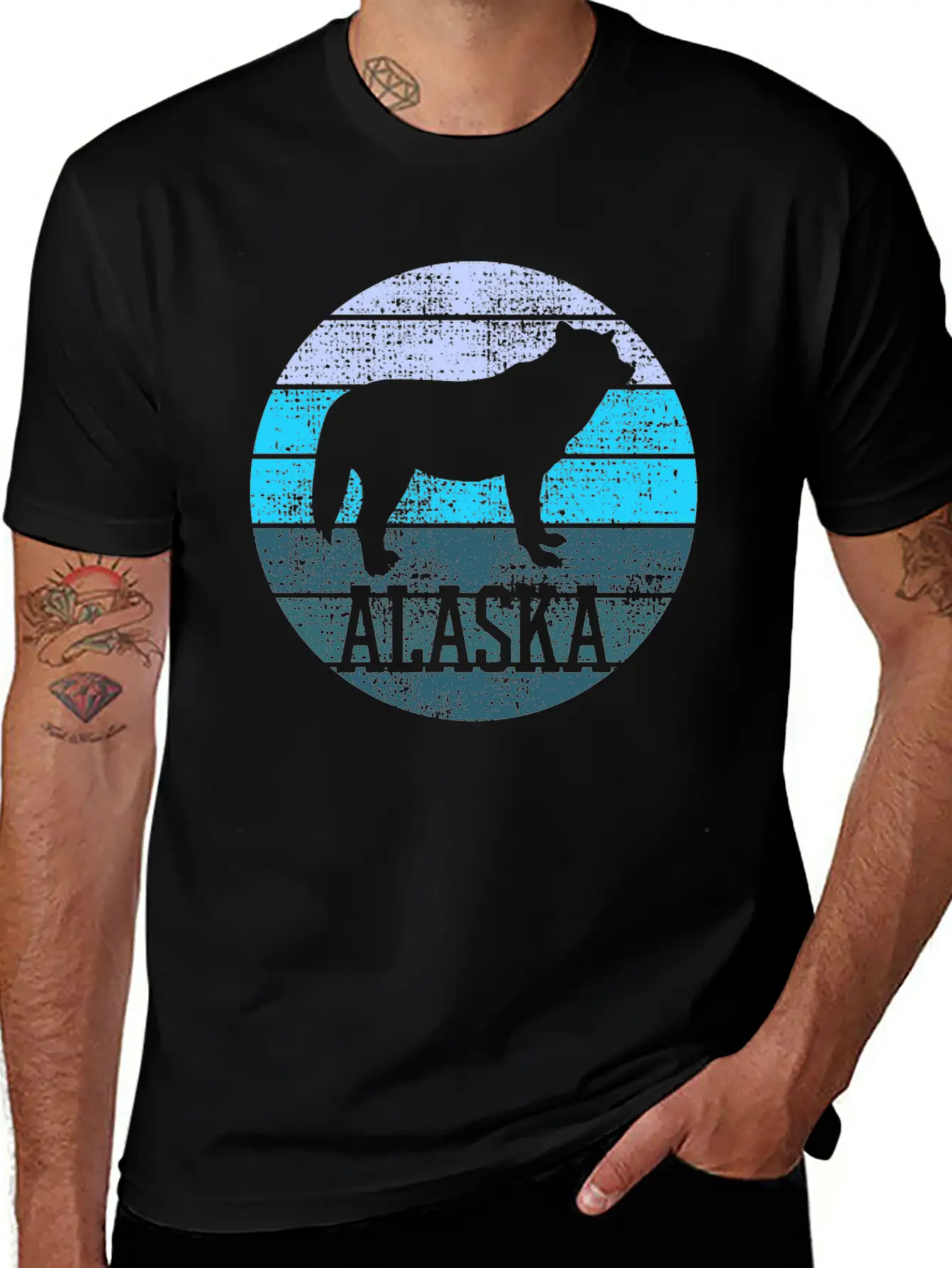 Alaska Wolf Wildlife Breathable Graphic T-Shirt – Perfect For Casual Days