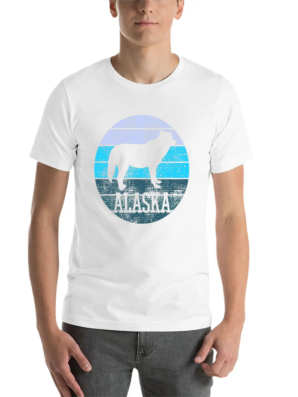 Alaska Wolf Wildlife Breathable Graphic T-Shirt – Perfect For Casual Days