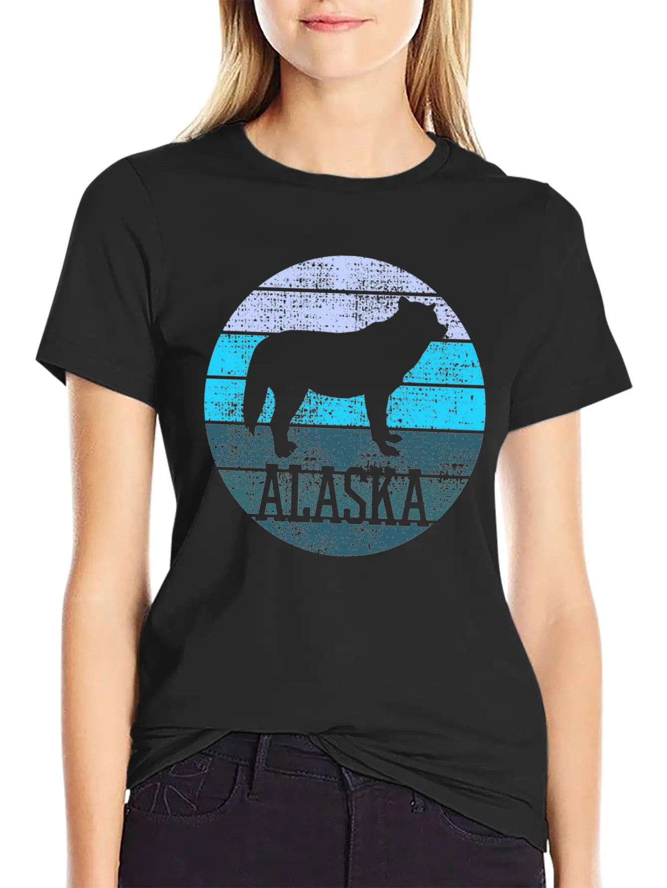 Alaska Wolf Wildlife Breathable Graphic T-Shirt – Perfect For Casual Days