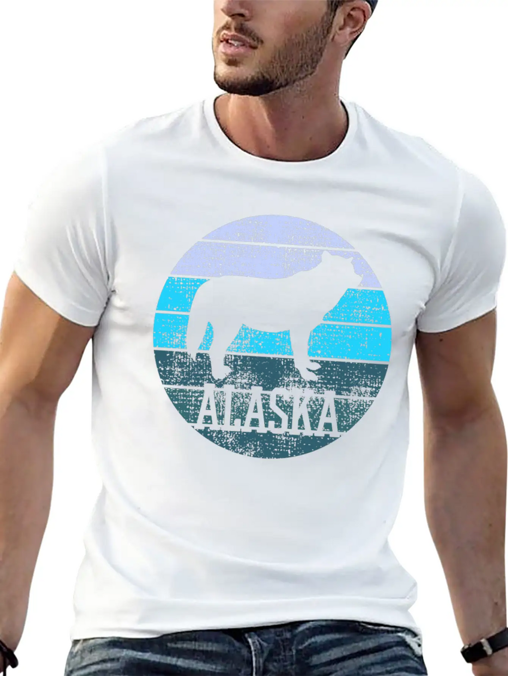 Alaska Wolf Wildlife Breathable Graphic T-Shirt – Perfect For Casual Days