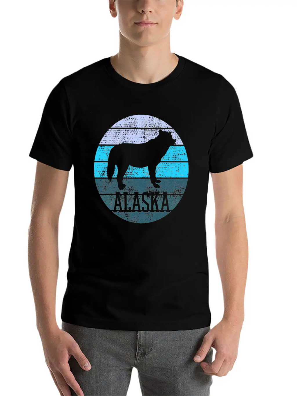 Alaska Wolf Wildlife Breathable Graphic T-Shirt – Perfect For Casual Days