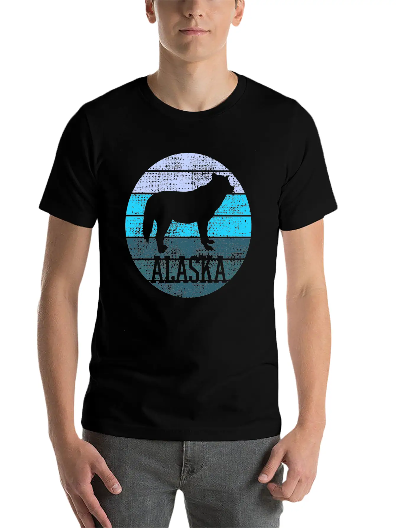 Alaska Wolf Wildlife Breathable Graphic T-Shirt – Perfect For Casual Days