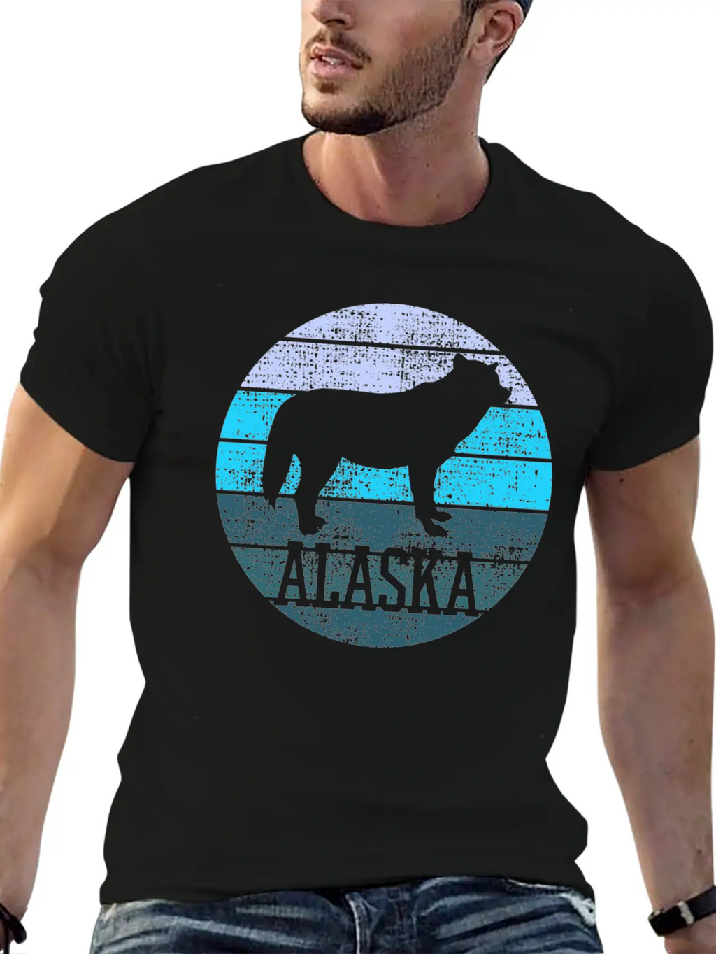 Alaska Wolf Wildlife Breathable Graphic T-Shirt – Perfect For Casual Days