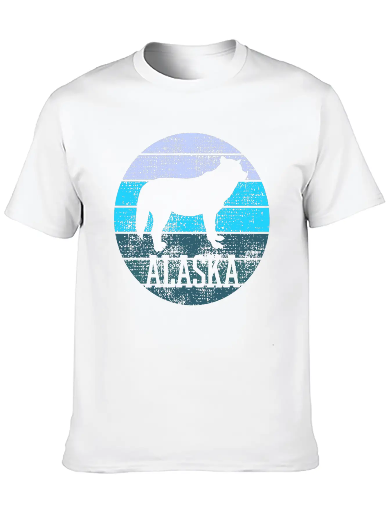 Alaska Wolf Wildlife Breathable Graphic T-Shirt – Perfect For Casual Days