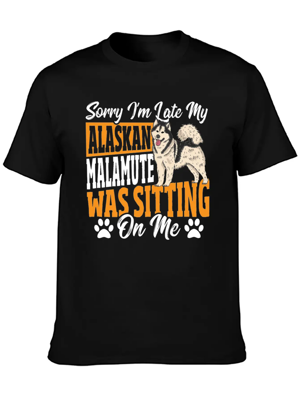Alaskan Malamute Lover Alaskan Malamute Breed Dog Breathable Soft Cotton T-Shirt – Timeless Casual Look