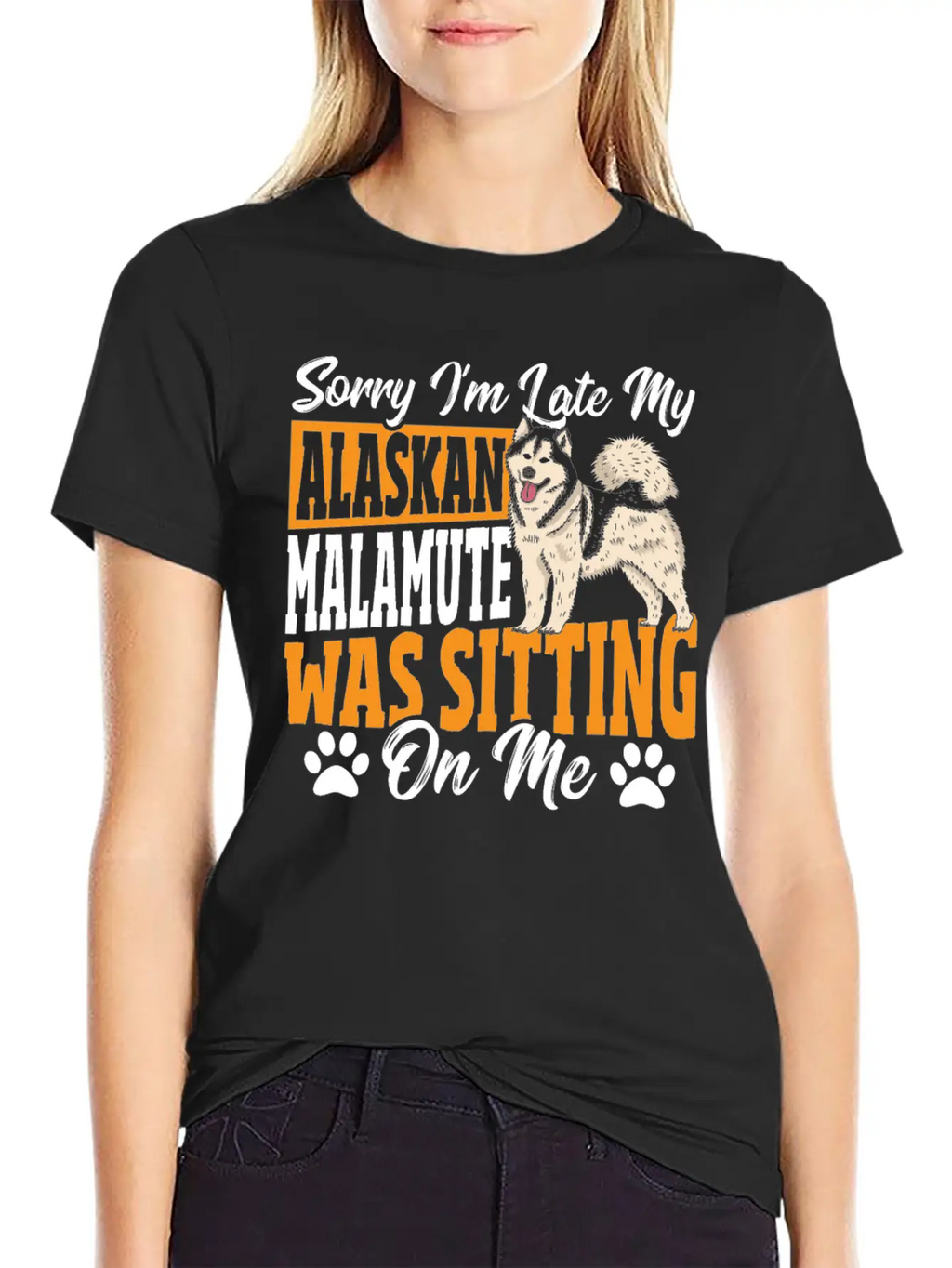 Alaskan Malamute Lover Alaskan Malamute Breed Dog Classic Crew Neck Graphic Tee – Everyday Minimal Look