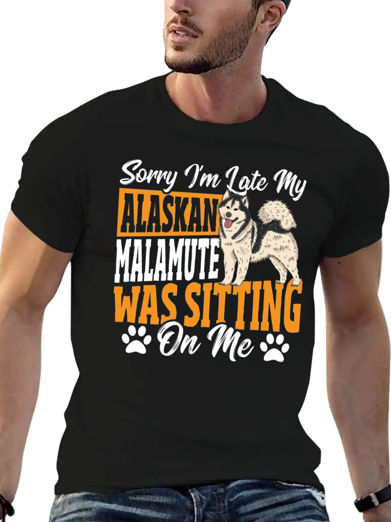 Alaskan Malamute Lover Alaskan Malamute Breed Dog Classic Crew Neck Graphic Tee – Everyday Minimal Look