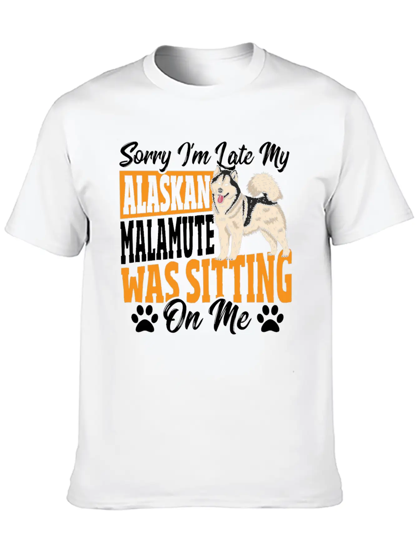 Alaskan Malamute Lover Alaskan Malamute Breed Dog Classic Crew Neck Graphic Tee – Everyday Minimal Look