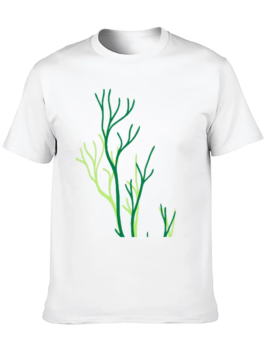 Algae Underwater Coral Tree Branches Plant Grass T Comfortable Minimalist Graphic Tee – Summer Style Essential