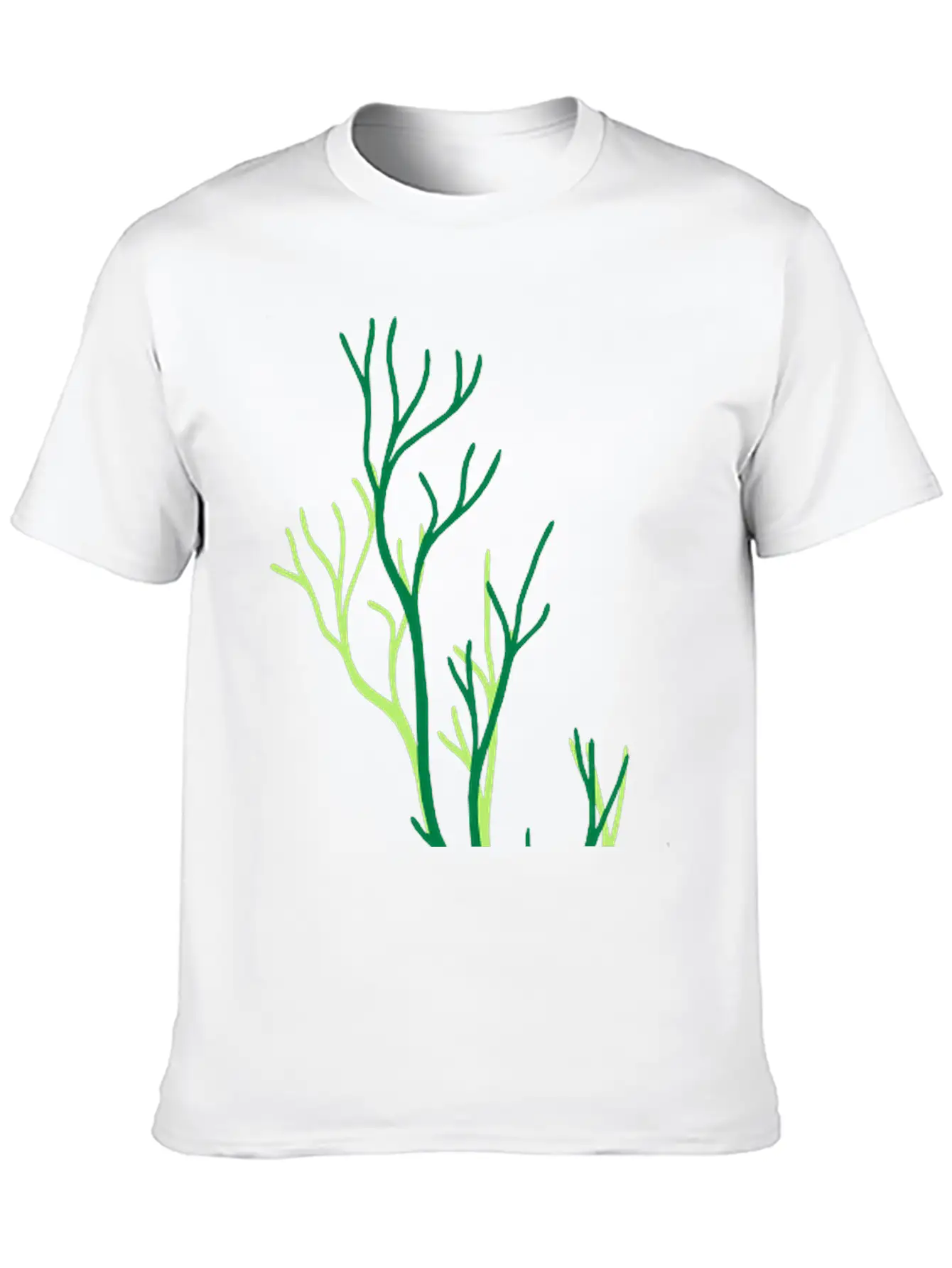 Algae Underwater Coral Tree Branches Plant Grass T Comfortable Minimalist Graphic Tee – Summer Style Essential