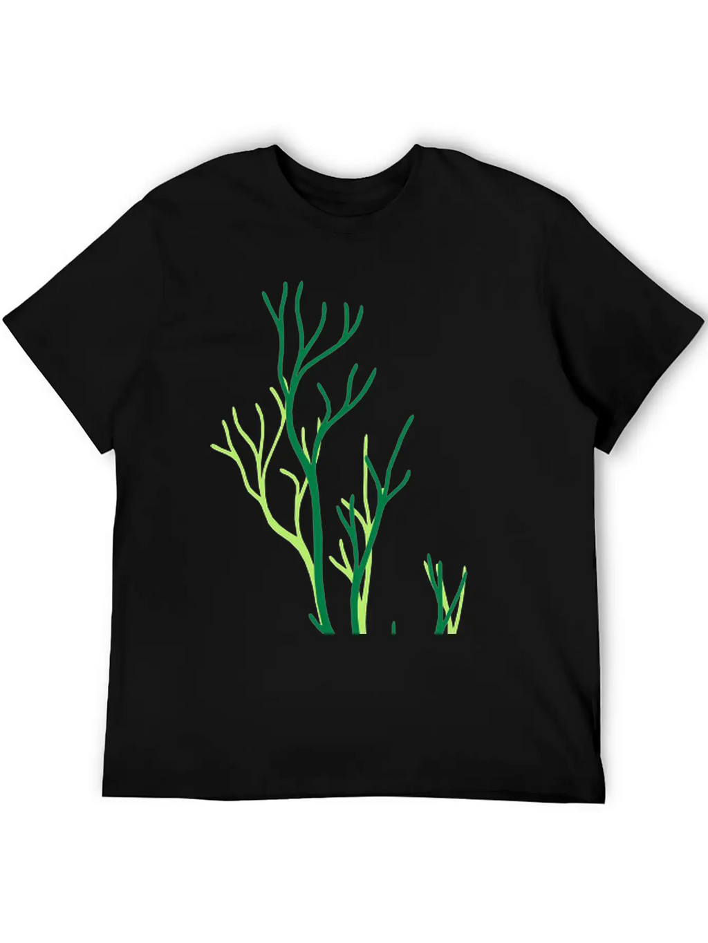 Algae Underwater Coral Tree Branches Plant Grass T Comfortable Minimalist Graphic Tee – Summer Style Essential