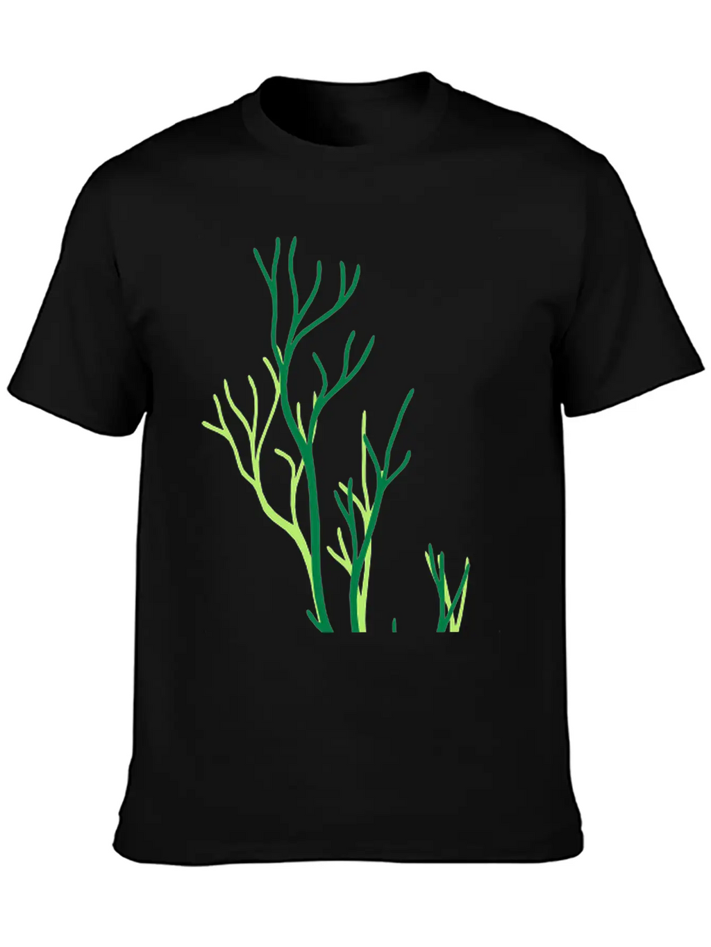 Algae Underwater Coral Tree Branches Plant Grass T Comfortable Minimalist Graphic Tee – Summer Style Essential