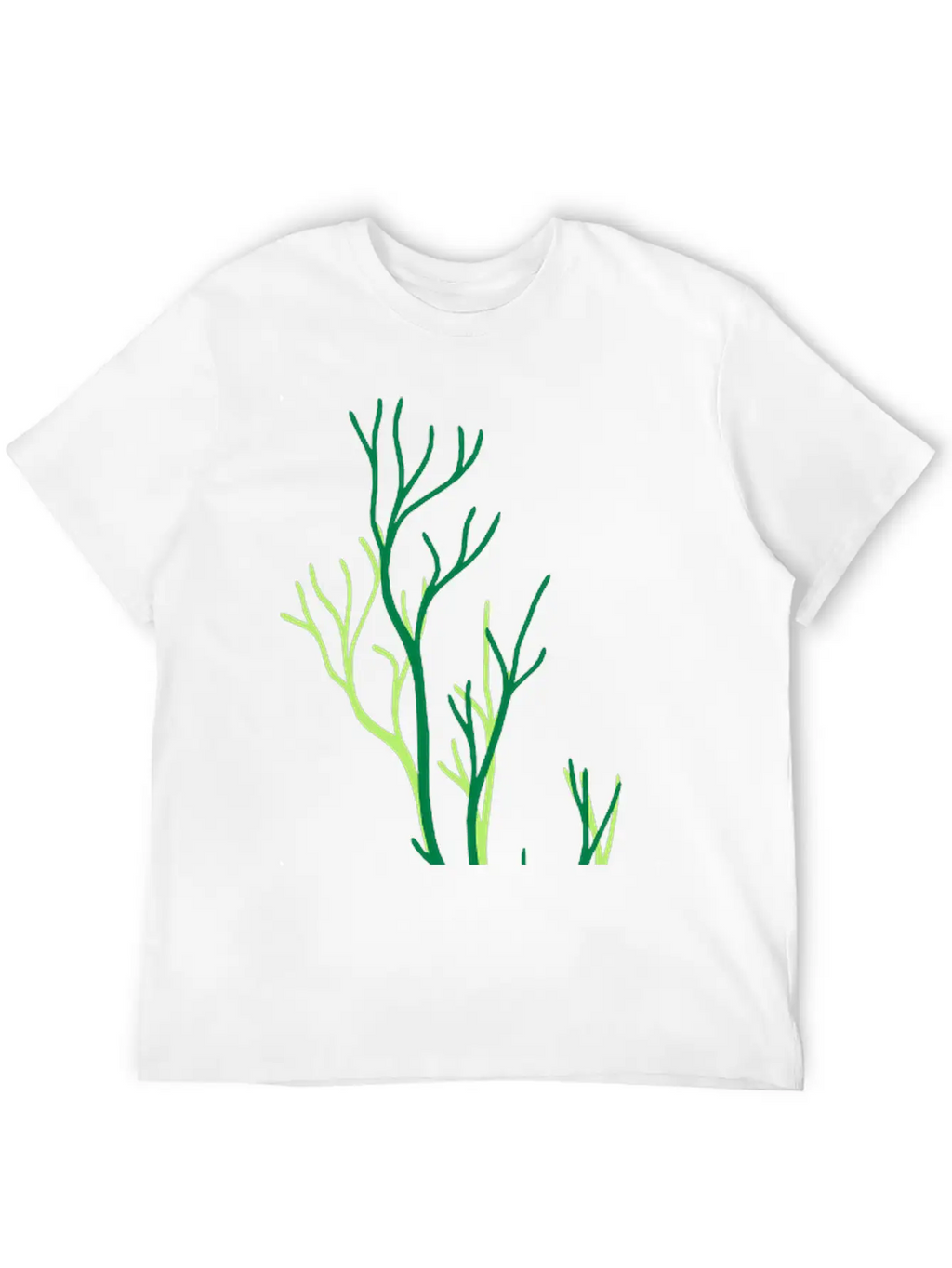 Algae Underwater Coral Tree Branches Plant Grass T Comfortable Minimalist Graphic Tee – Summer Style Essential