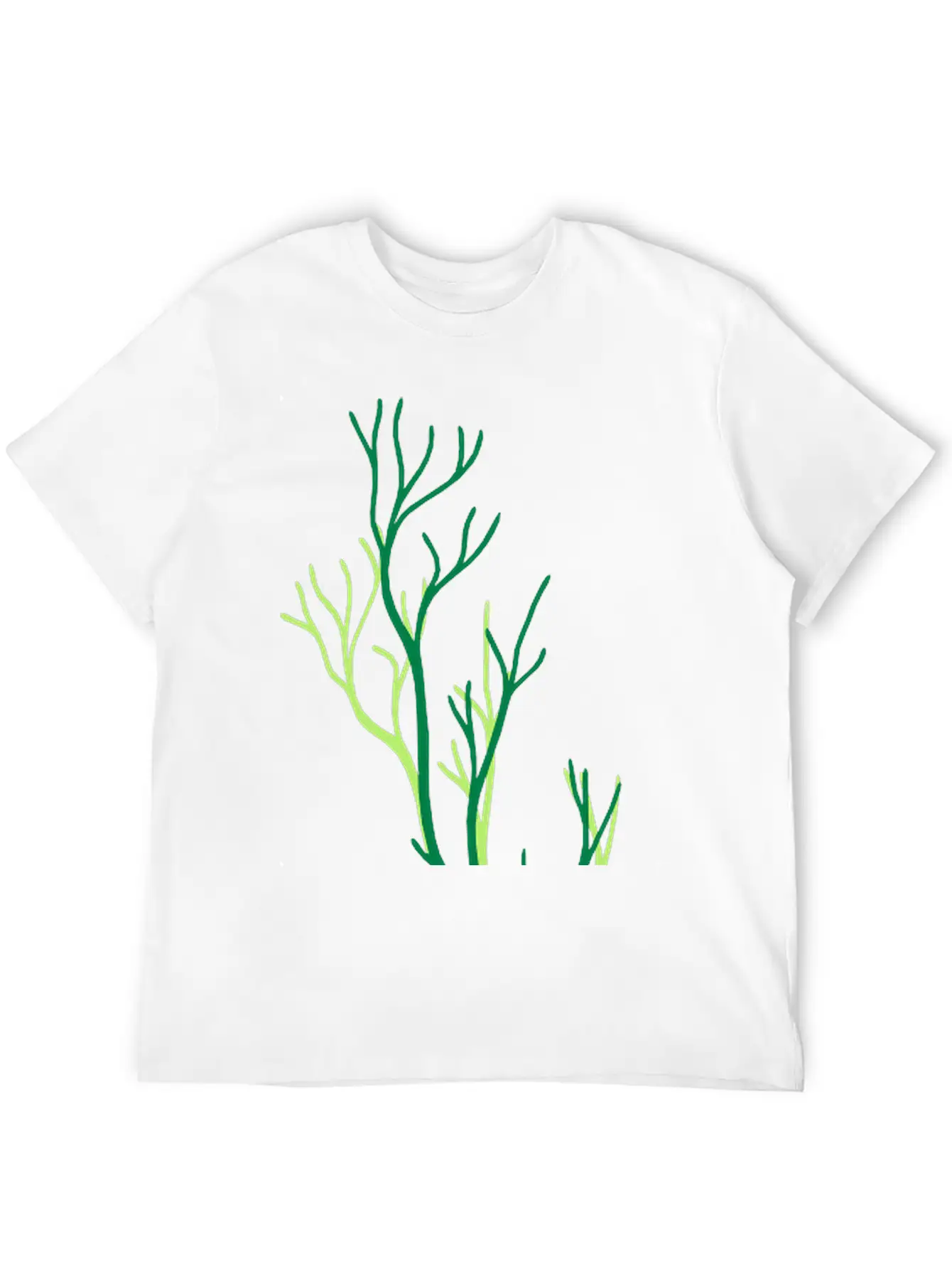 Algae Underwater Coral Tree Branches Plant Grass T Comfortable Minimalist Graphic Tee – Summer Style Essential