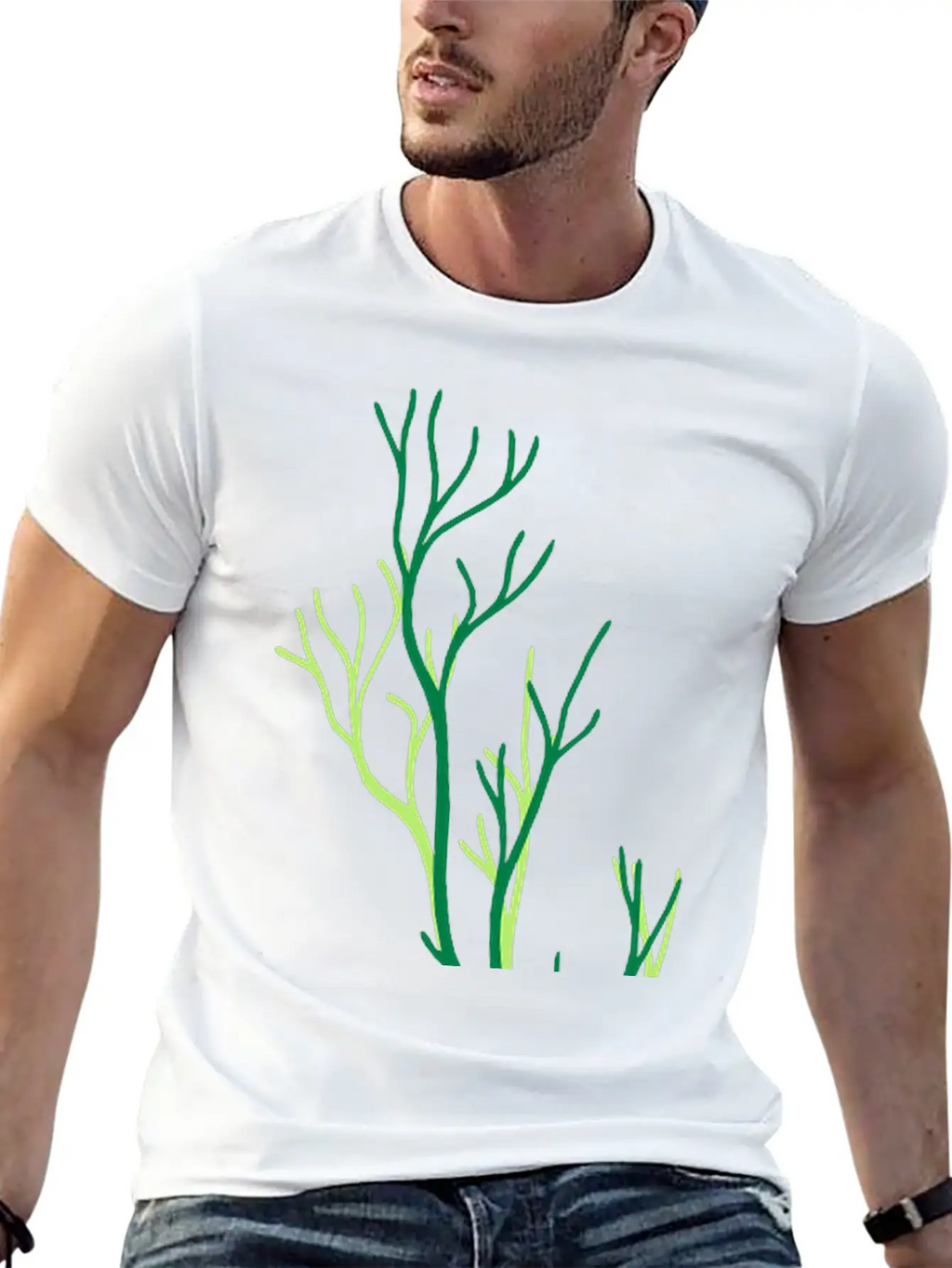 Algae Underwater Coral Tree Branches Plant Grass T Comfortable Minimalist Graphic Tee – Summer Style Essential