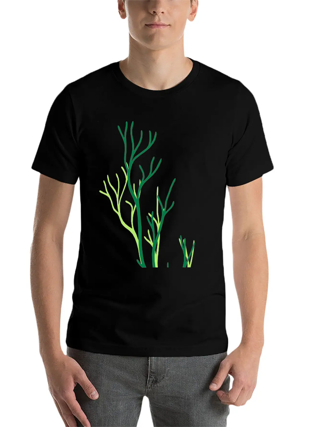 Algae Underwater Coral Tree Branches Plant Grass T Comfortable Minimalist Graphic Tee – Summer Style Essential