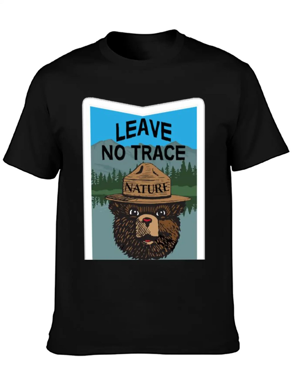 Algonquin Park In Ontario Leave No Trace Classic Crew Neck Graphic Tee – Everyday Minimal Look