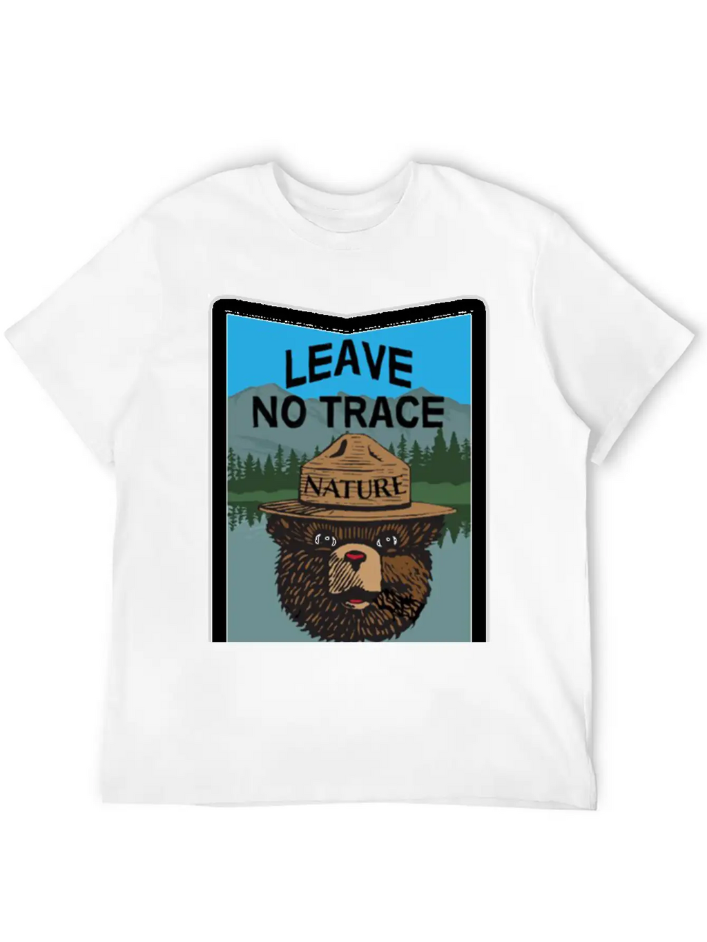 Algonquin Park In Ontario Leave No Trace Classic Crew Neck Graphic Tee – Everyday Minimal Look