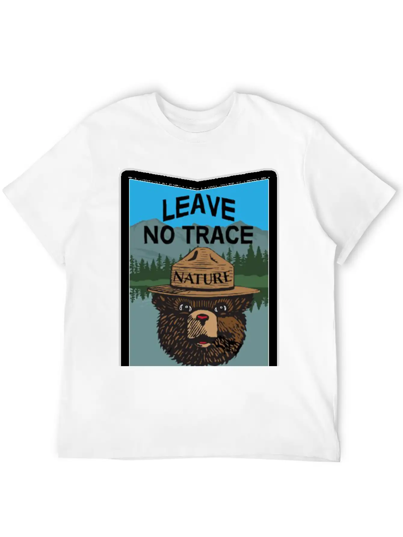 Algonquin Park In Ontario Leave No Trace Classic Crew Neck Graphic Tee – Everyday Minimal Look